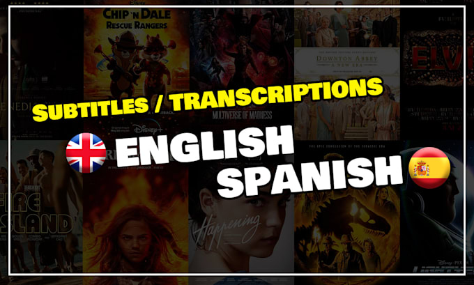 Bestseller - add subtitles to your videos in english or spanish