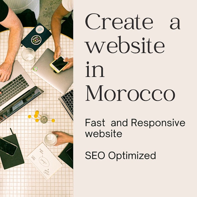 Gig Preview - Create your website in morocco