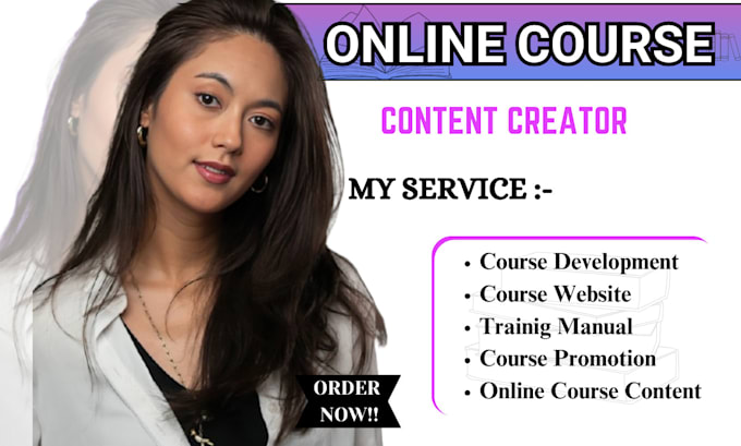 Gig Preview - Create online course content, course website course creator, course curriculum