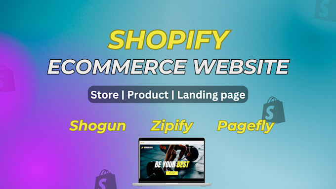 Gig Preview - Build high converting shopify stores with zipify, shogun and pagefly