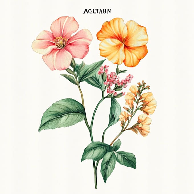 Bestseller - create a digital watercolor botanical illustration