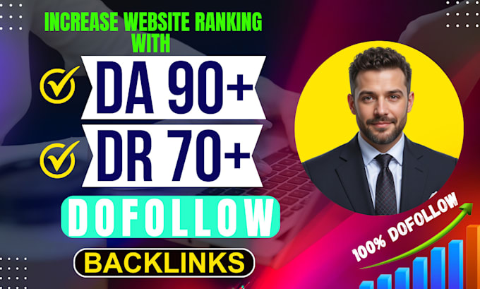 Gig Preview - Guaranteed creat high quilty dr 70 da 90 plus backlinks