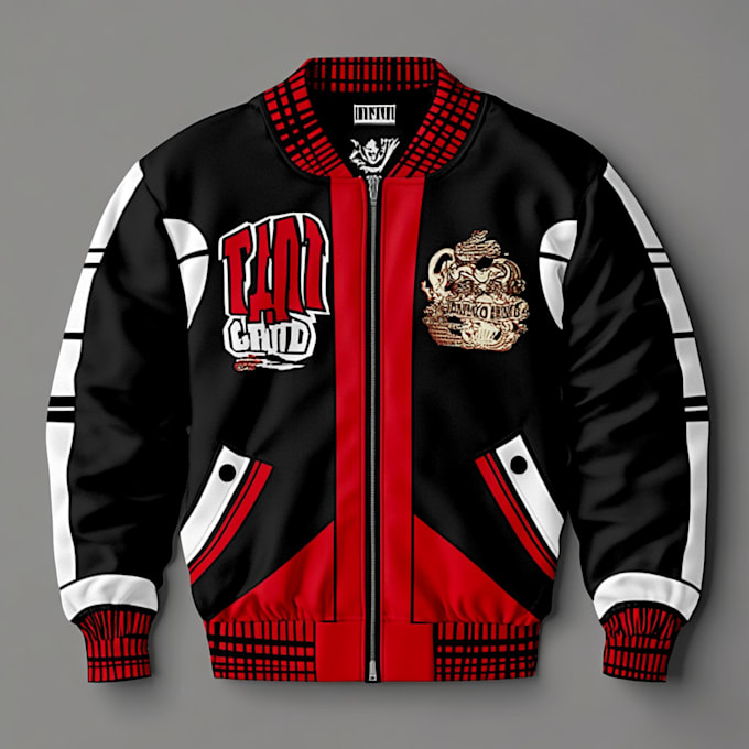 Gig Preview - Design your urban streetwear brand varsity college jacket