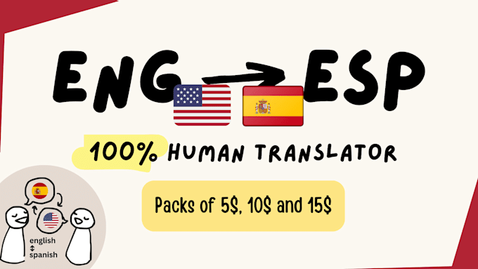 Bestseller - manually translate your text from english to spanish