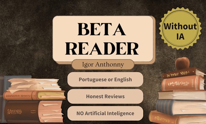 Bestseller - beta read your book or article without ia