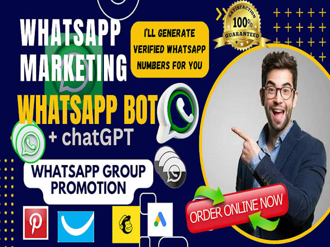 Gig Preview - Create ai  whatsapp chatbot, facebook messanger instagram website  manychat bot