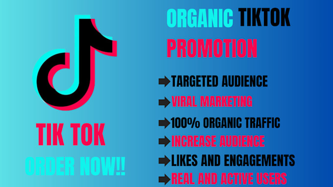 Bestseller - organically grow and promote your tiktok account to gain real followers growth