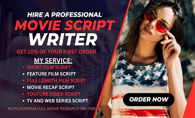 Gig Preview - Write movie script,movie script writing, film script as movie script ghostwriter