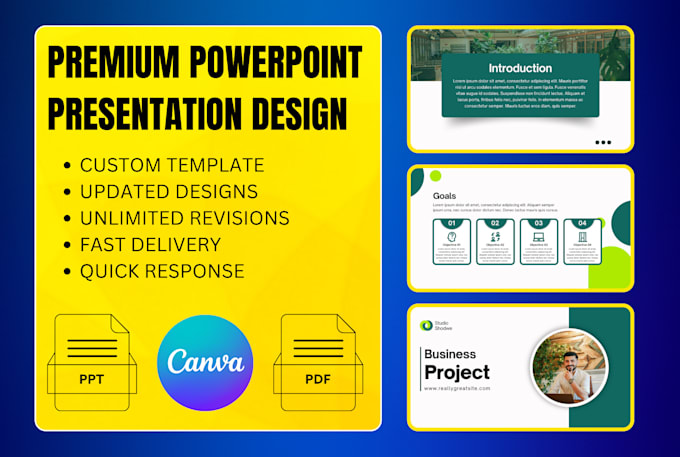 Gig Preview - Do powerpoint slides redesign, pitch deck design, or engaging canva presentation