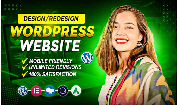 Bestseller - do design redesign wordpress business website and wordpress website development