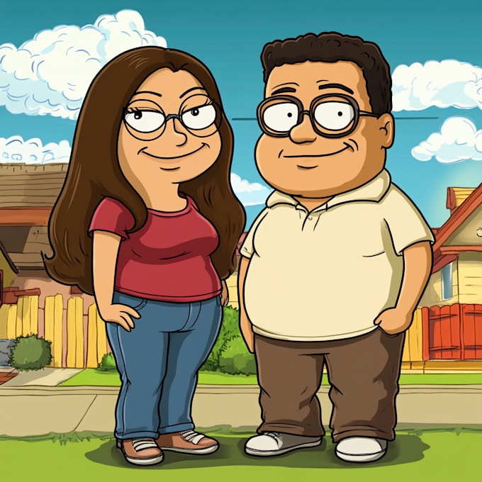 Bestseller - create you a custom portrait in family guy style