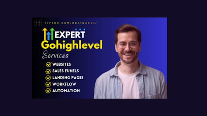 Gig Preview - Setup your gohighlevel workflow automation sales funnel pipeline chatbot