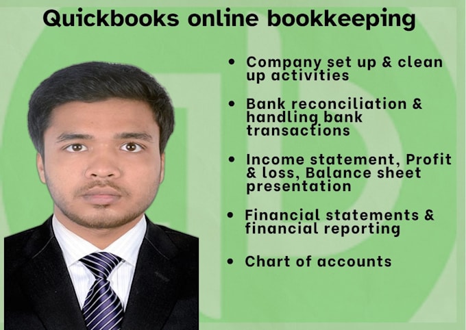 Gig Preview - Do bookkeeping and quickbooks online setup and cleanup