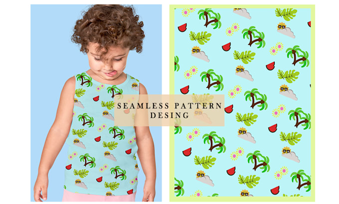 Gig Preview - Design seamless pattern textile prints pattern design