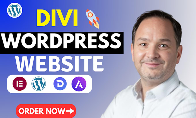 Gig Preview - Build responsive wordpress website design with divi builder and divi theme