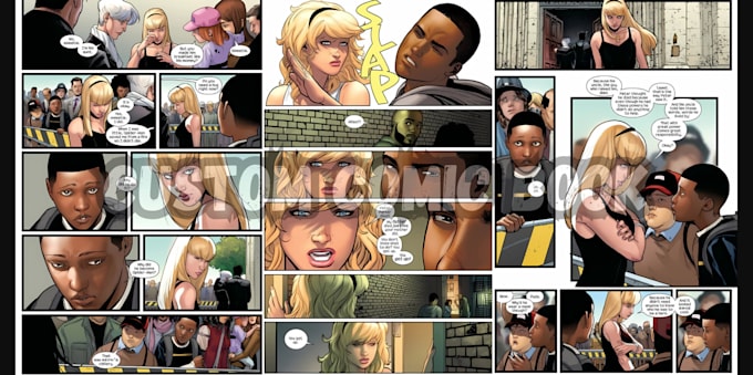 Gig Preview - Draw custom comic book graphics novel, comic page comic storyboards comic book