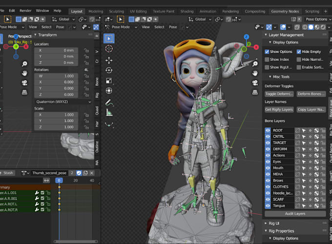 Gig Preview - Model,rig 3d animaze avatar,3d face expression, lyps sync, wonder rig, animate3d