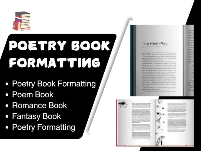 Gig Preview - Design poetry book formatting poetry formatting poetry book designrr amazon kdp