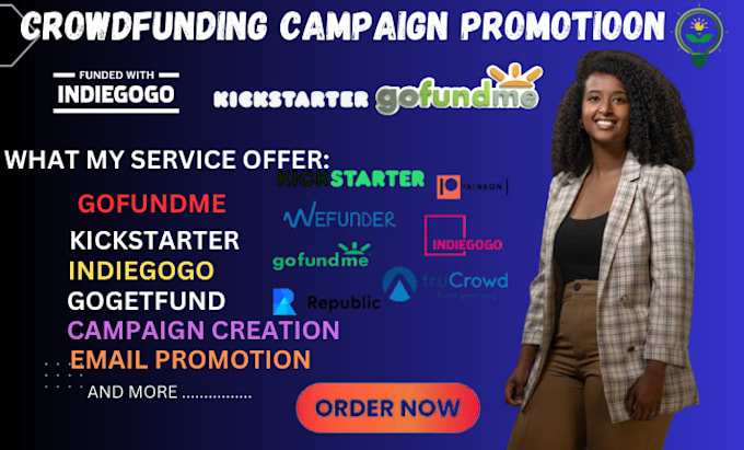 Gig Preview - Do crowdfunding campaign promotion for your kickstarter indiegogo gofundme