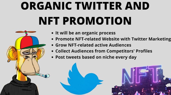 Gig Preview - Do organic growth for x twitter nft page, nft marketing, crypto promotion