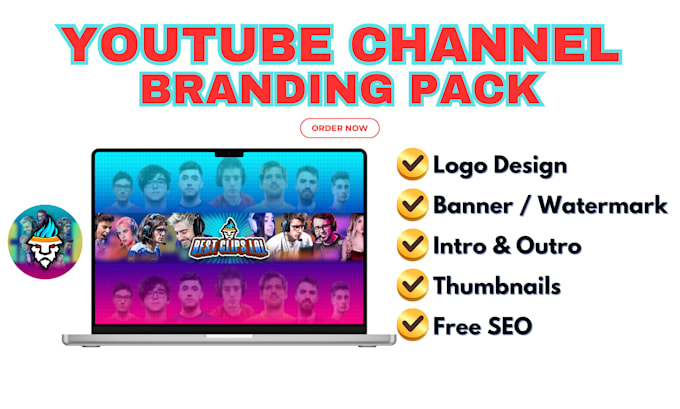 Gig Preview - Elevate your channel art and complete youtube branding