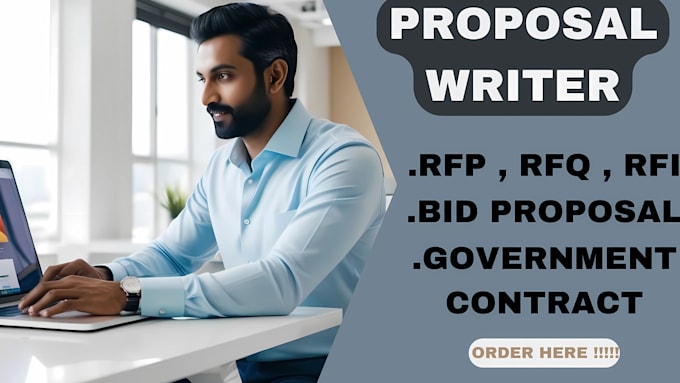 Gig Preview - Write your rfp, rfi, rfq, bid proposal