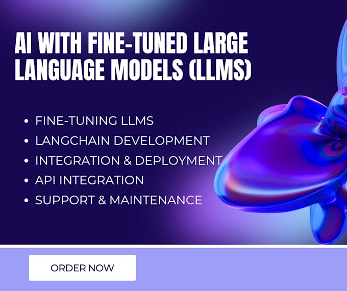 Gig Preview - Finetune and deploy large language models, and create cutting edge langchain app