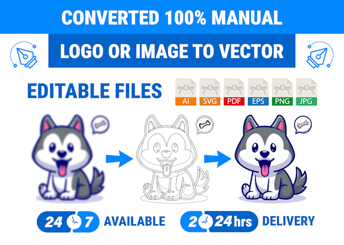 Gig Preview - Vectorize redraw and recreate your logo or image