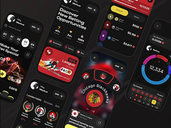 Gig Preview - Develop fantasy sport app, sport bet app, crypto bet app, odds tracking app