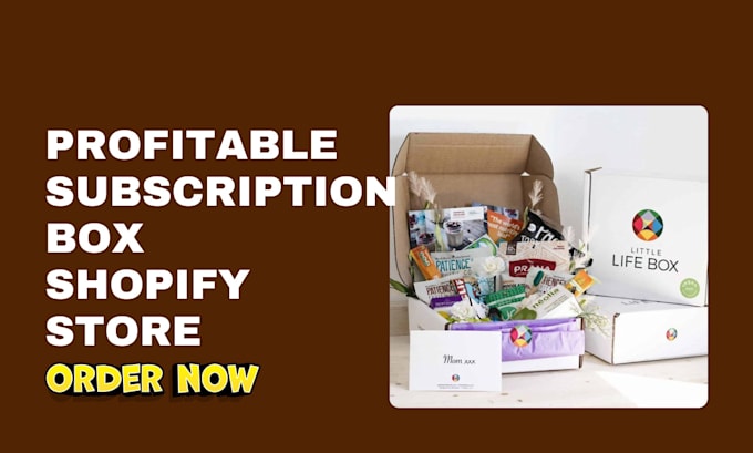 Gig Preview - Design subscription box shopify store cratejoy subscription shopify website