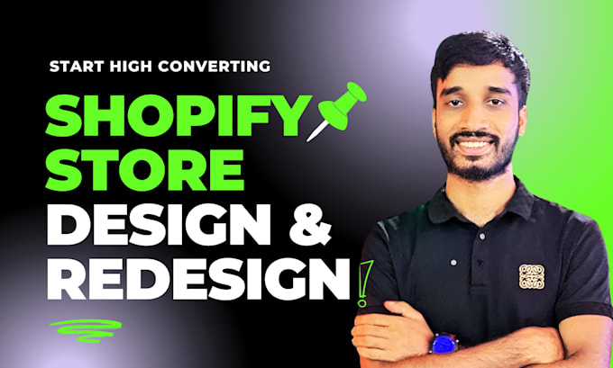 Gig Preview - Build shopify store design, shopify redesign, shopify website dropshipping store