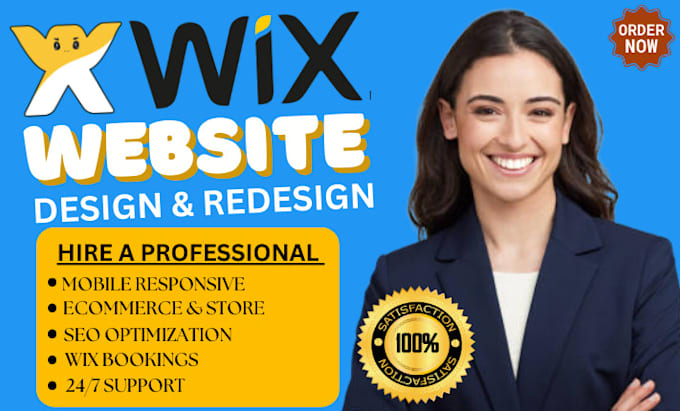 Gig Preview - Wix website redesign wix website design wix website redesign wix