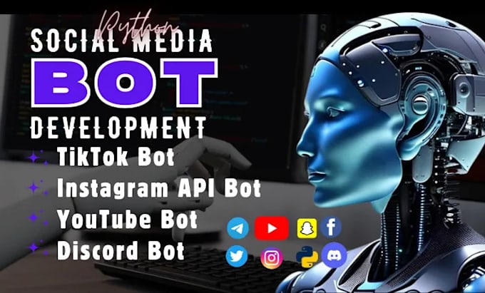 Gig Preview - Develop tiktok api bot, tiktok bot, instagram api bot, monitor bot, volume bot