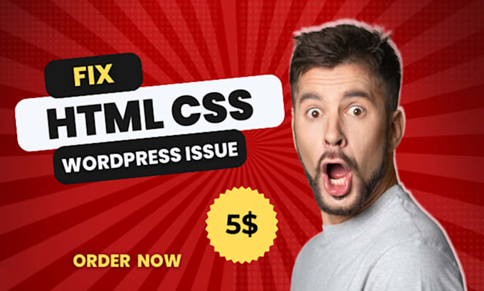 Gig Preview - Fix html, css, bootstrap website and wordpress website issue