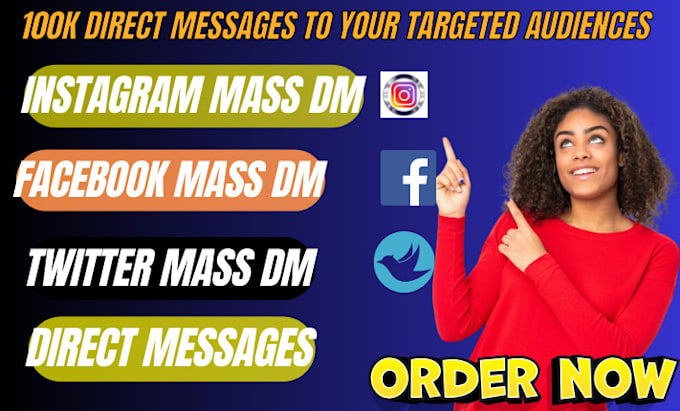 Gig Preview - Send effective instagram mass dm facebook mass dm telegram mass dm outreach