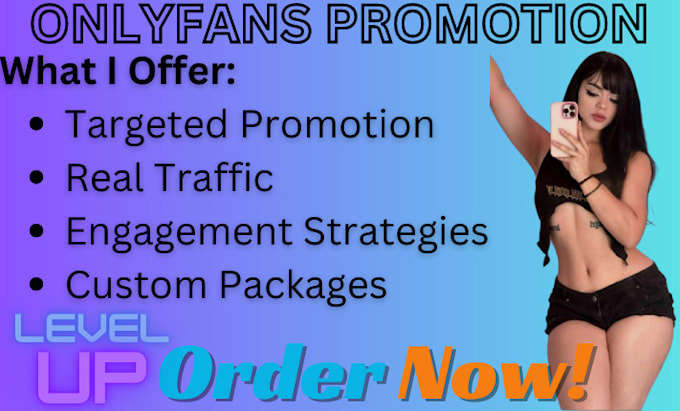 Gig Preview - Do professional only fans promotion and boost traffic and subscribers