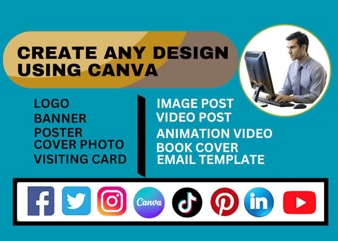 Gig Preview - Create social media  posts, cover photos, posters, and any design using canva