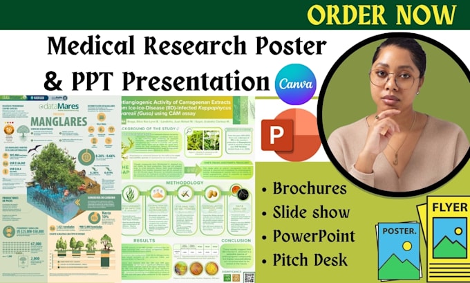 Gig Preview - Do medical poster, healthcare flyer, infographic design, pitch desk, brochure,