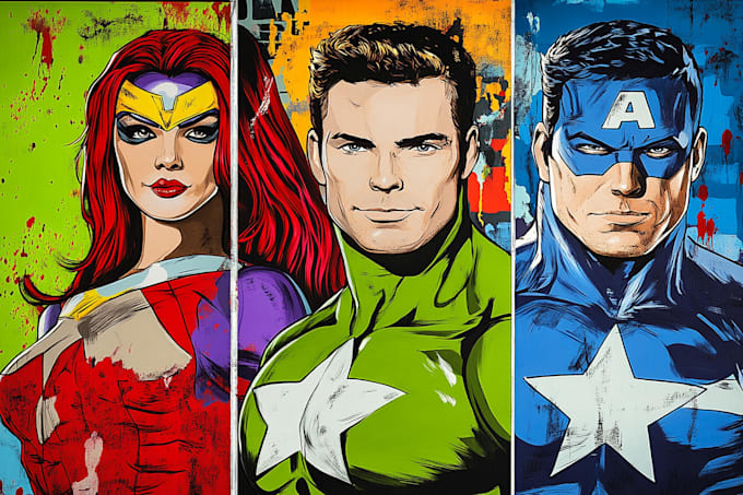 Gig Preview - Draw comic superhero pop art portraits