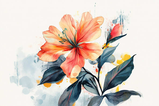 Gig Preview - Create  a botanical or floral illustration in watercolor