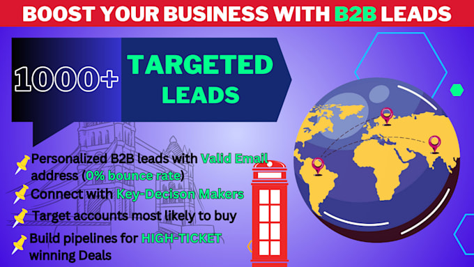 Gig Preview - Provide targeted b2b business leads of key decision makers for high ticket deals