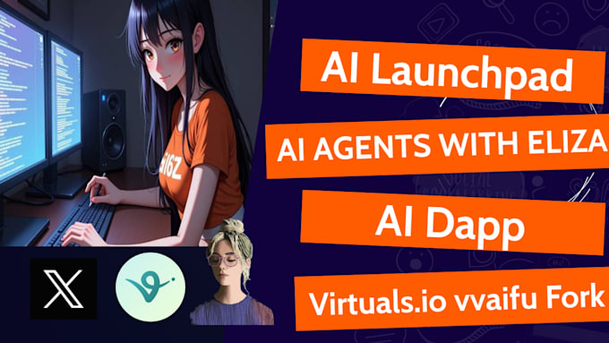 Gig Preview - Build ai agent vvaifu virtualsio ai launchpad with ai16z eliza on blockchain