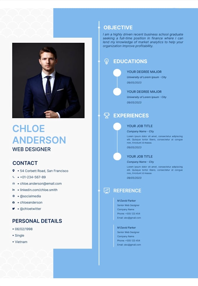 Gig Preview - Make a professional resume and cover letter within 2 hours