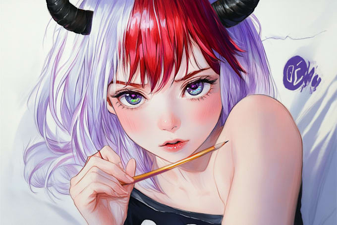 Bestseller - draw anime character illustration, oc, fan art, vtuber