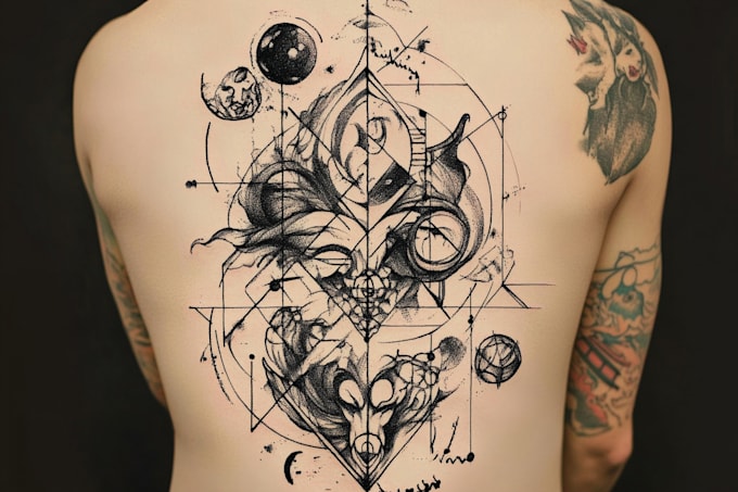 Gig Preview - Make a geometric tattoo design