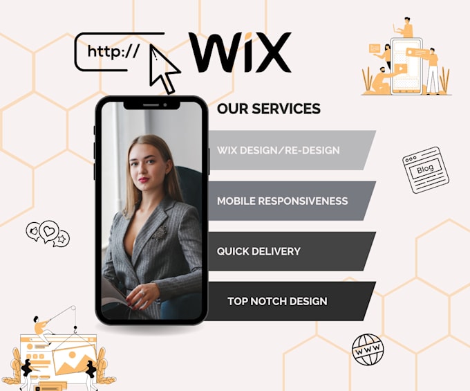 Gig Preview - Design or redesign wix website for your business