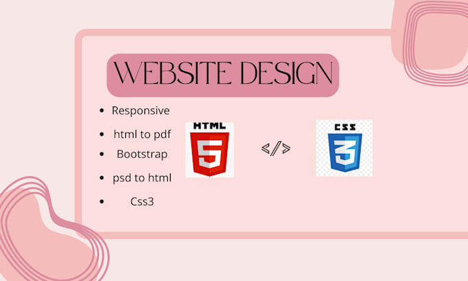 Bestseller - design website HTML5,css3,bootstrap5,PSD to HTML,HTML to PDF,xd to html