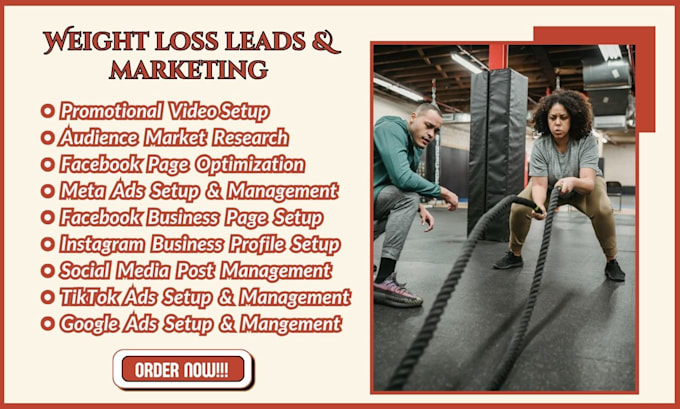 Gig Preview - Weightloss leads diet weight loss leads fitness leads weight loss facebook ads