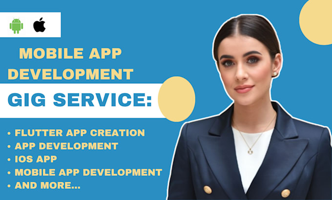 Gig Preview - Do mobile app development, flutter mobile app development, ios app development