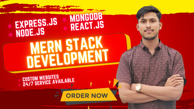 Gig Preview - Develop a professional website using expressjs react and mongodb